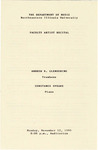 1990 - Faculty Artist Recital