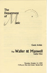 1999 - Waller & Maxwell Guitar Duo