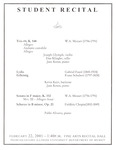 2001 - Student Recital
