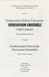 2002 - Percussion Ensemble
