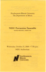 2004 - Percussion Ensemble