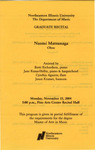 2004 - Graduate Recital