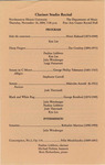 2004 - Clarinet Studio Recital