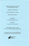 2005 - Graduate Voice Recital