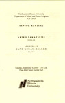2005 - Senior Recital