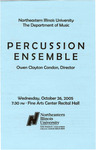 2005 - Percussion Ensemble