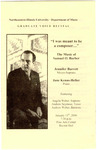 2006 - Graduate Voice Recital