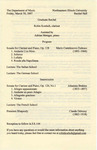 2007 - Graduate Recital