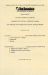 2014 - Senior Recital by NEIU Music Department