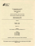 1993 - Graduate Recital by NEIU Music Department