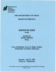 1993 - Graduate Recital by NEIU Music Department