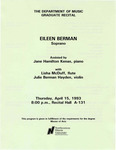 1993 - Graduate Recital by NEIU Music Department