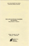 1993 - Lincolnwood Chamber Orchestra by NEIU Music Department