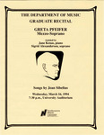 1994 - Graduate Recital by NEIU Music Department