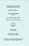 1994 - Graduate Recital by NEIU Music Department
