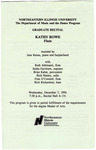 1994 - Graduate Recital by NEIU Music Department