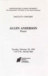 1995 - Allen Anderson by NEIU Music Department