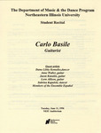 1996 - Carlo Basile by NEIU Music Department
