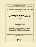 1996 - Graduate Recital by NEIU Music Department