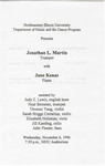 1996 - Jonathan L. Martin by NEIU Music Department