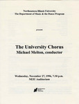 1996 - University Chorus by NEIU Music Department