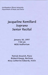 1997 - Senior Recital by NEIU Music Department