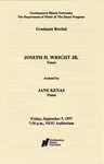 1997 - Graduate Recital by NEIU Music Department