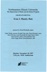 1997 - Graduate Recital by NEIU Music Department