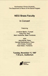 1997 - Brass Faculty in Concert by NEIU Music Department