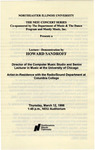 1998 - Howard Sandroff by NEIU Music Department