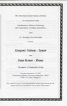 1998 - Graduate Recital by NEIU Music Department