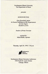 1999 - Senior Recital by NEIU Music Department