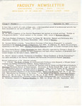 Northeastern Illinois State College Faculty Newsletter, September 1968 - August 1969