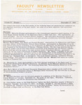 Northeastern Illinois State College Faculty Newsletter, September 1968 - September 1970 by Newsletter Staff