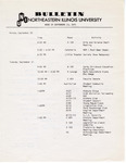 Northeastern Illinois University Bulletin, September - December 1971