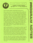 Program Notes- Oct. 1976