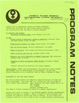 Program Notes- Jan. 1977 by Blanche Hersh