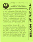 Program Notes- Jan. 1979