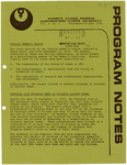 Program Notes- Sep. 1979