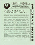 Program Notes- Sep. 1981 by Women's Studies Program Staff