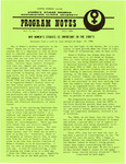 Program Notes- Fall 1984 by Women's Studies Program Staff