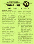 Program Notes- Winter 1985 by Women's Studies Program Staff