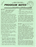 Program Notes- Summer 1991 by Women's Studies Program Staff