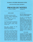 Program Notes- Oct. 1993 by Women's Studies Program Staff