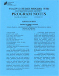 Program Notes- Oct. 1995 by Women's Studies Program Staff