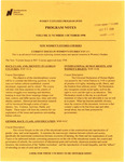 Program Notes- Oct. 1998 by Women's Studies Program Staff
