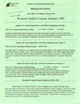 Program Notes- Mar. 1999 by Women's Studies Program Staff