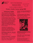 Program Notes- Oct. 1999 by Women's Studies Program Staff