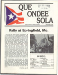 Que Ondee Sola- November 1976