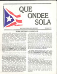 Que Ondee Sola- February 1979 by Valerie Taylor